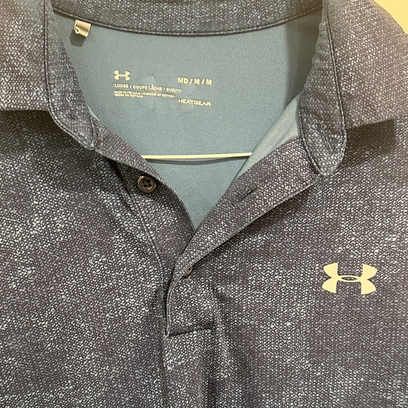 Under Armour Men's Dark Blue Polo Shirt - Picture 2 of 4